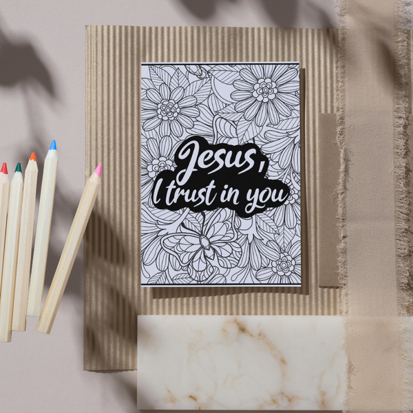 Jesus, I Trust In You Coloring Page (Free Download)